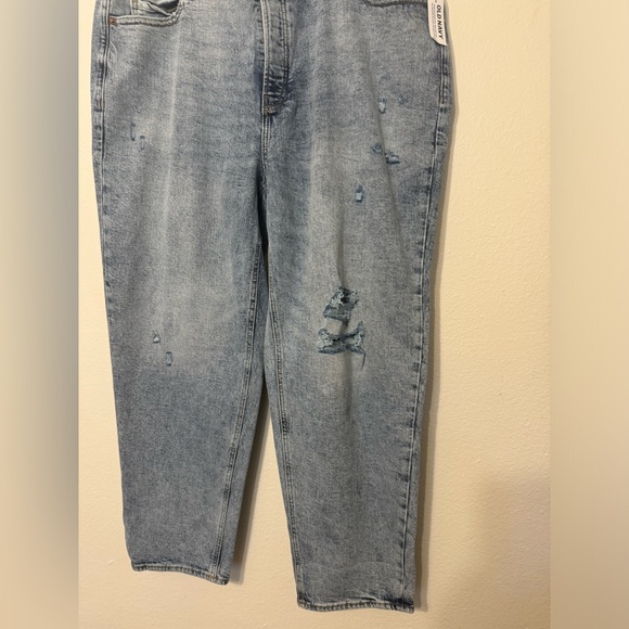 Old Navy Jeans Womens Extra High Rise Sky-Hi Straight Secret Slim Pockets NEW - Picture 3 of 12